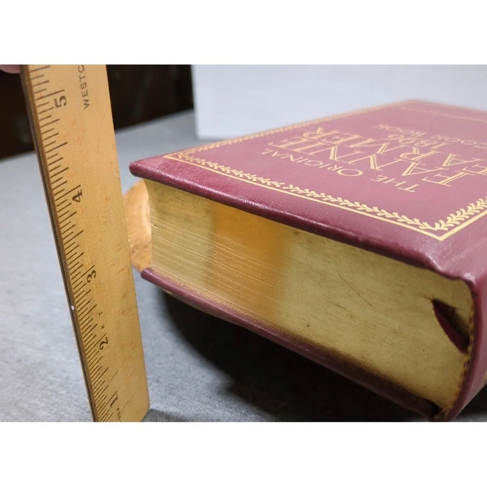 Fannie Farmer Cookbook Leather Bound All Edges Gilt (AEG) 1996 Commemorative Ed.